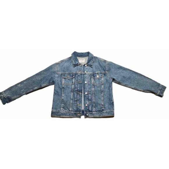 Old Navy Jackets & Blazers - Old Navy Jean Jacket Womens Relaxed Denim Jacket Destructed 90's Grunge Layering